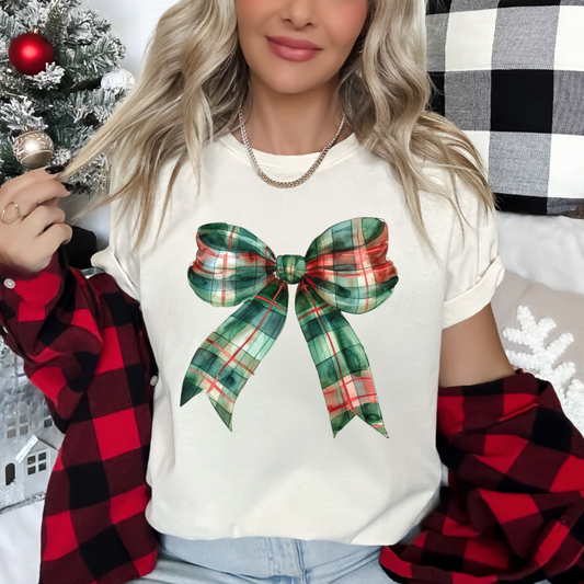 Coquette Christmas Bow T-Shirt