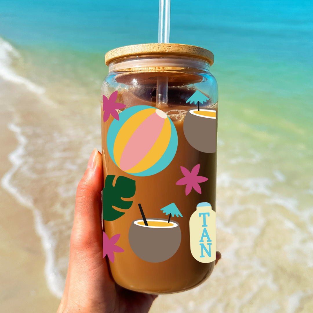 Vacay Vibes Glass Cup