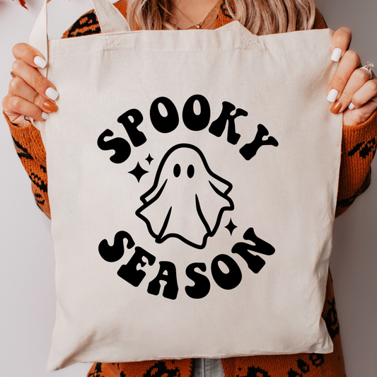 Spooky Season Canvas Tote