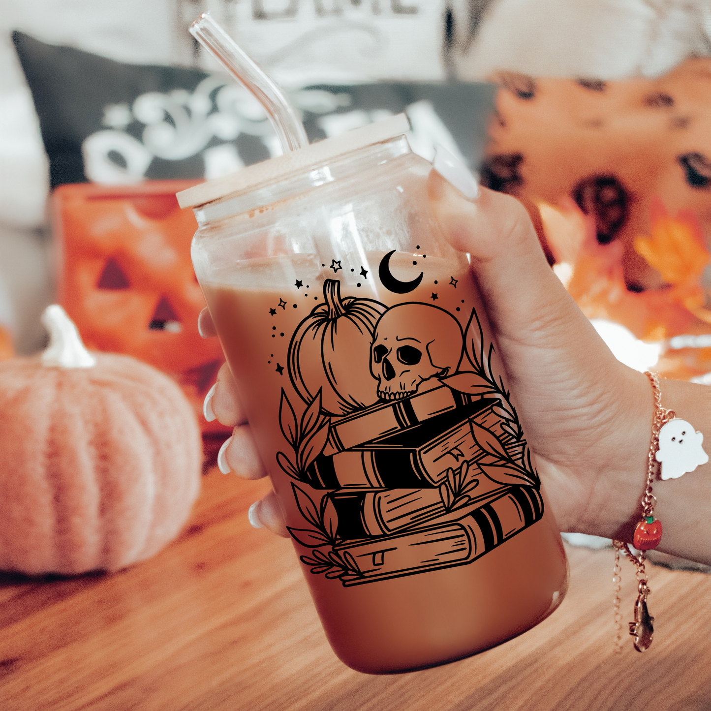 Spooky Bookstack Cup