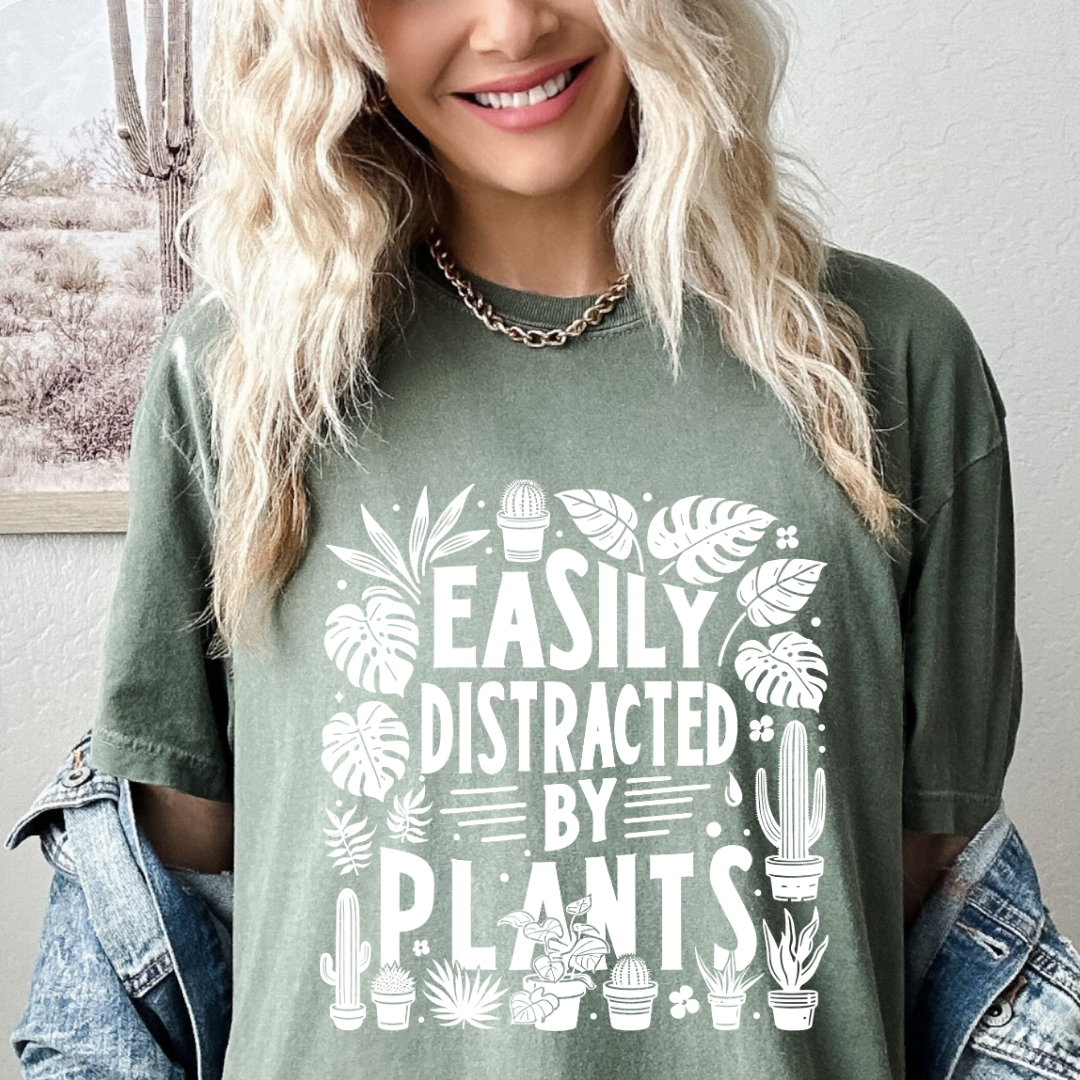 Easily Distracted By Plants Tee