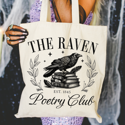 The Raven Canvas Tote Bag