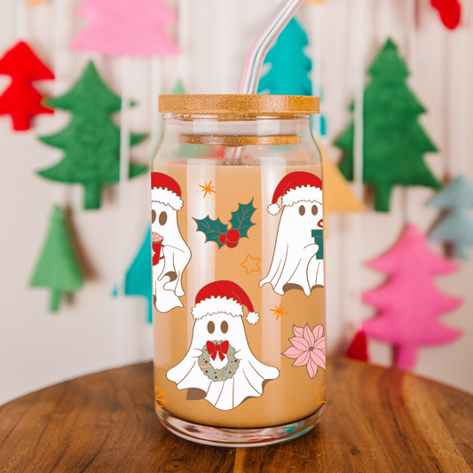 Holiday Ghostie Crew Glass Cup