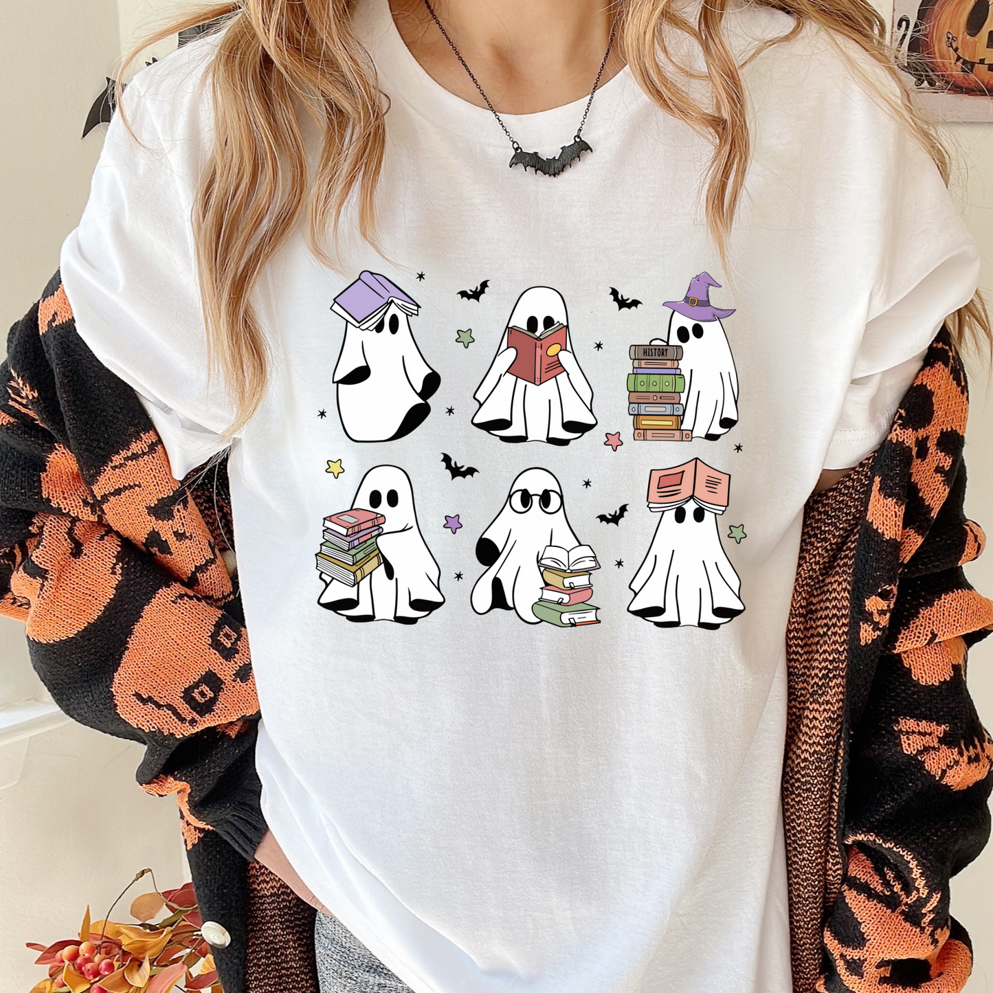 Bookish Ghostie Squad Tee