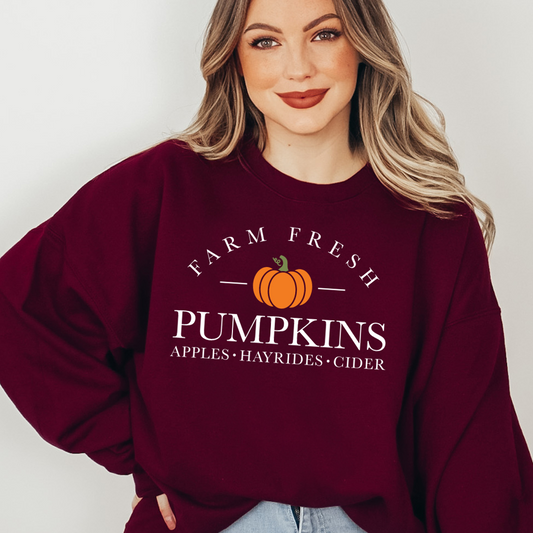 Farm Fresh Pumpkins Fall Sweatshirt