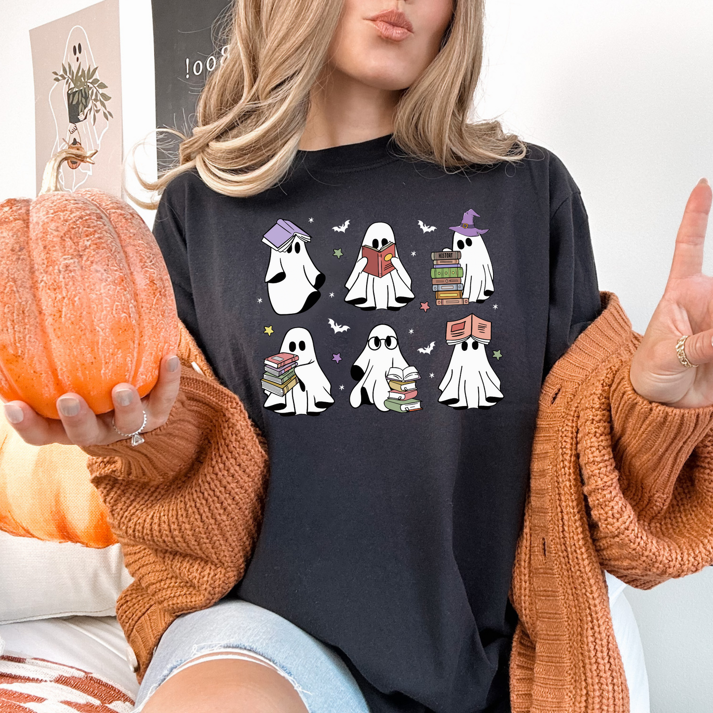 Bookish Ghostie Squad Tee