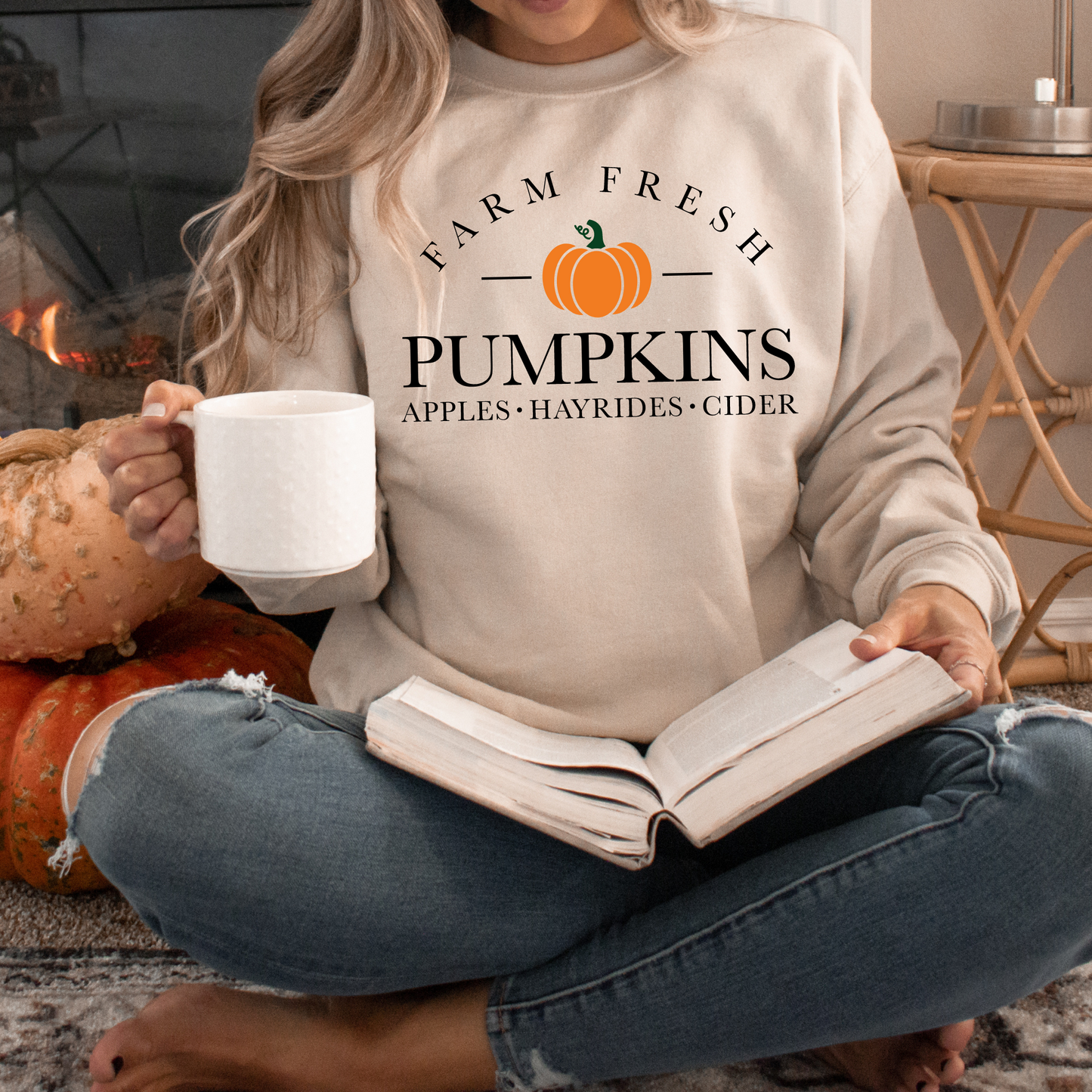 Farm Fresh Pumpkins Sweatshirt