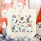 Bookish Ghosties Squad Canvas Tote Bag