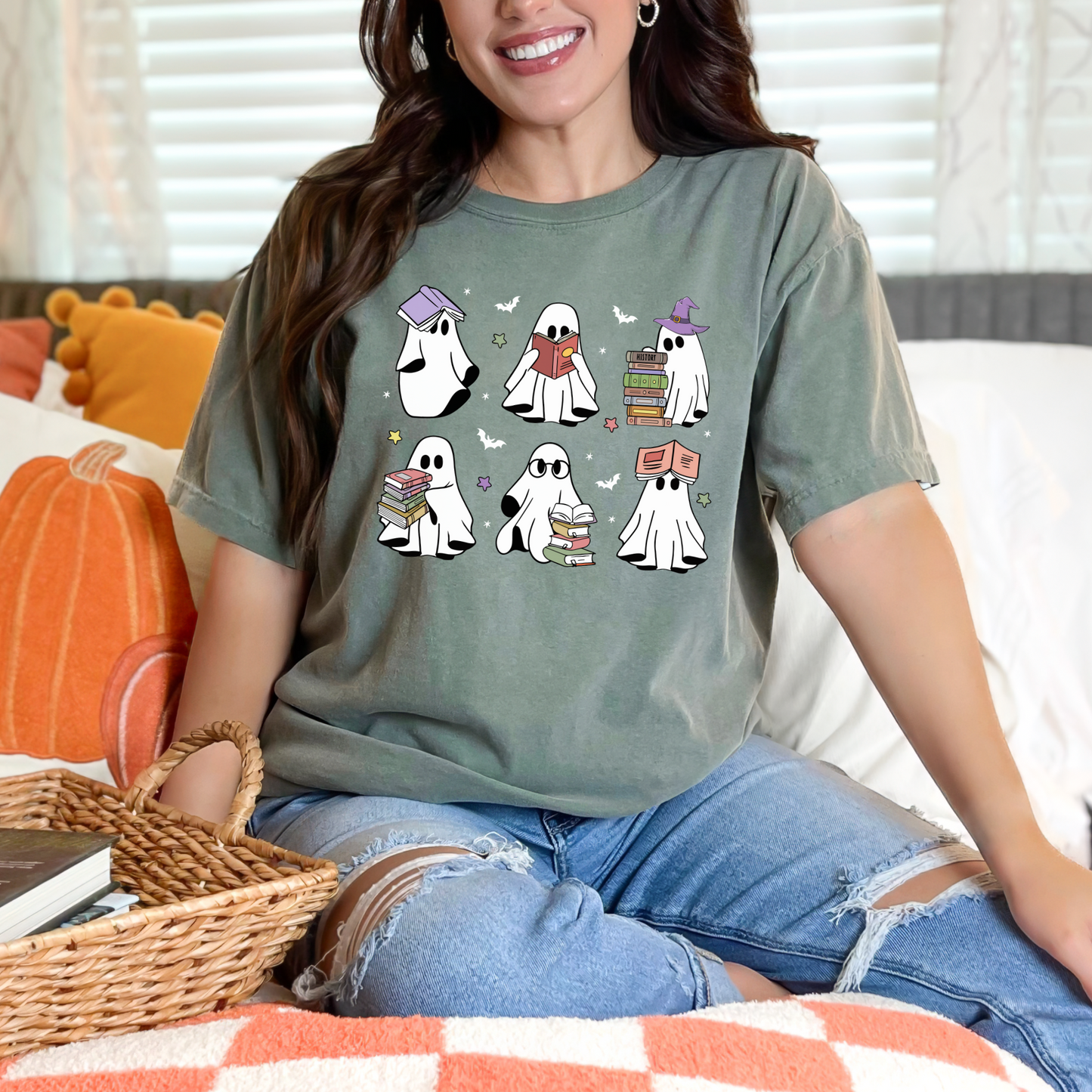 Bookish Ghostie Squad Tee