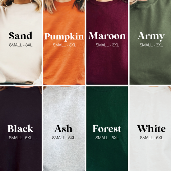 Color Size Comparison Color & Size Charts – LadyishCreative