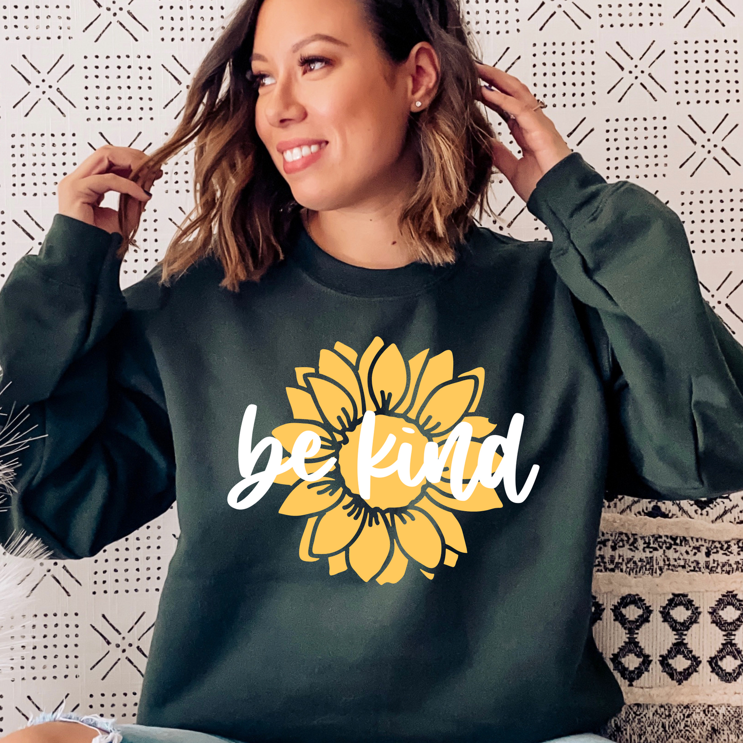 Be Kind Sunflower Sweatshirt