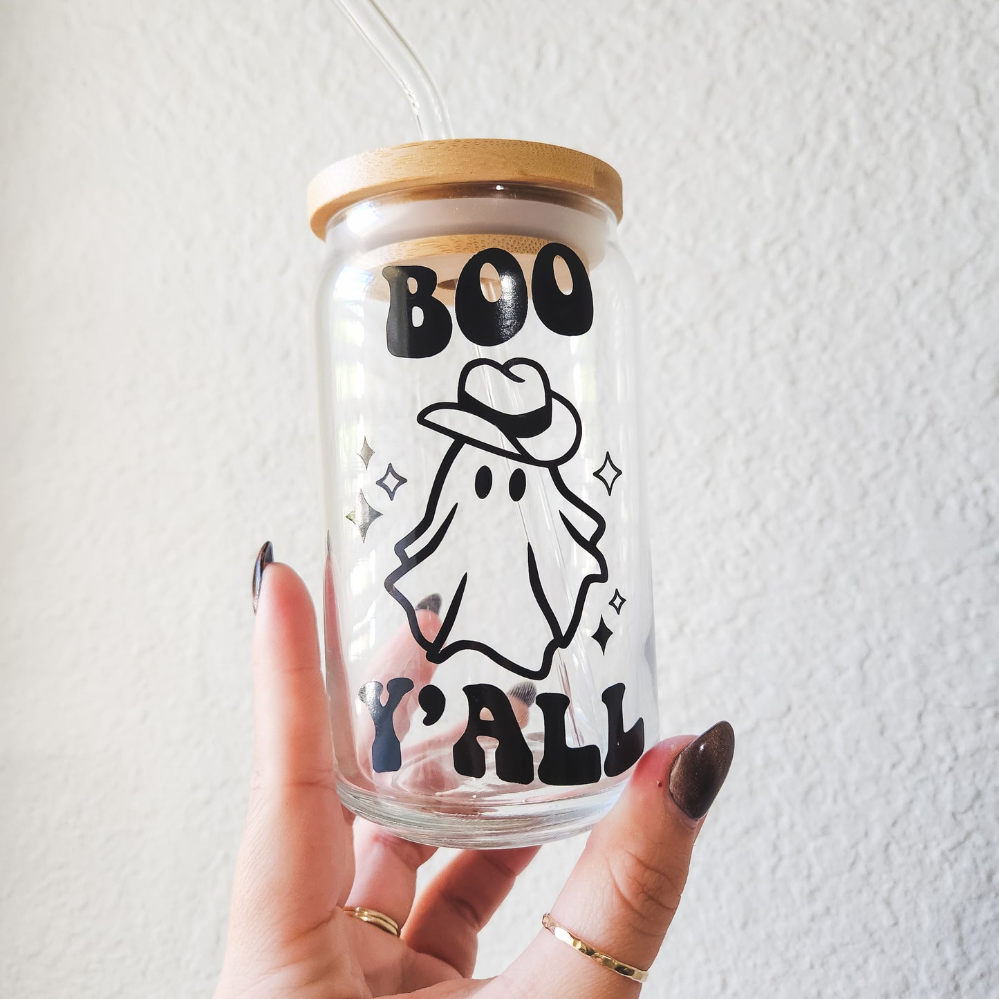 Boo Y'all Ghostie Halloween Cup