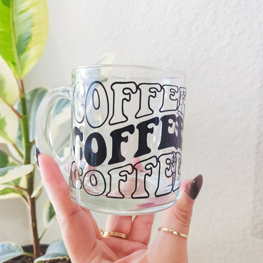 Retro Coffee Glass Mug