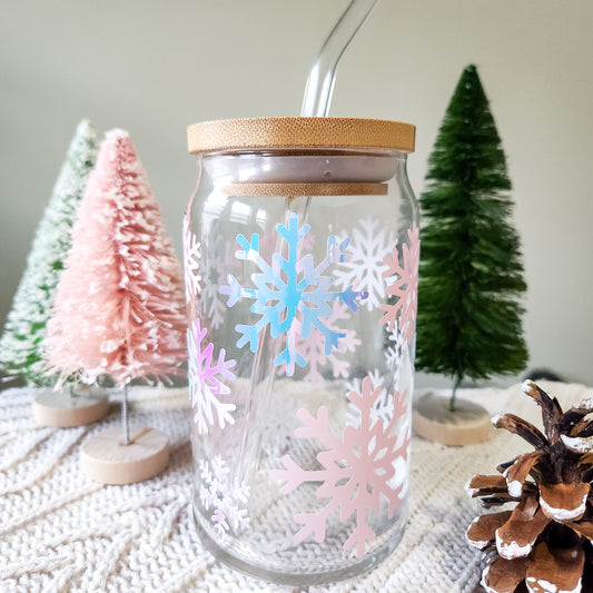 Pink Snowflakes Cup