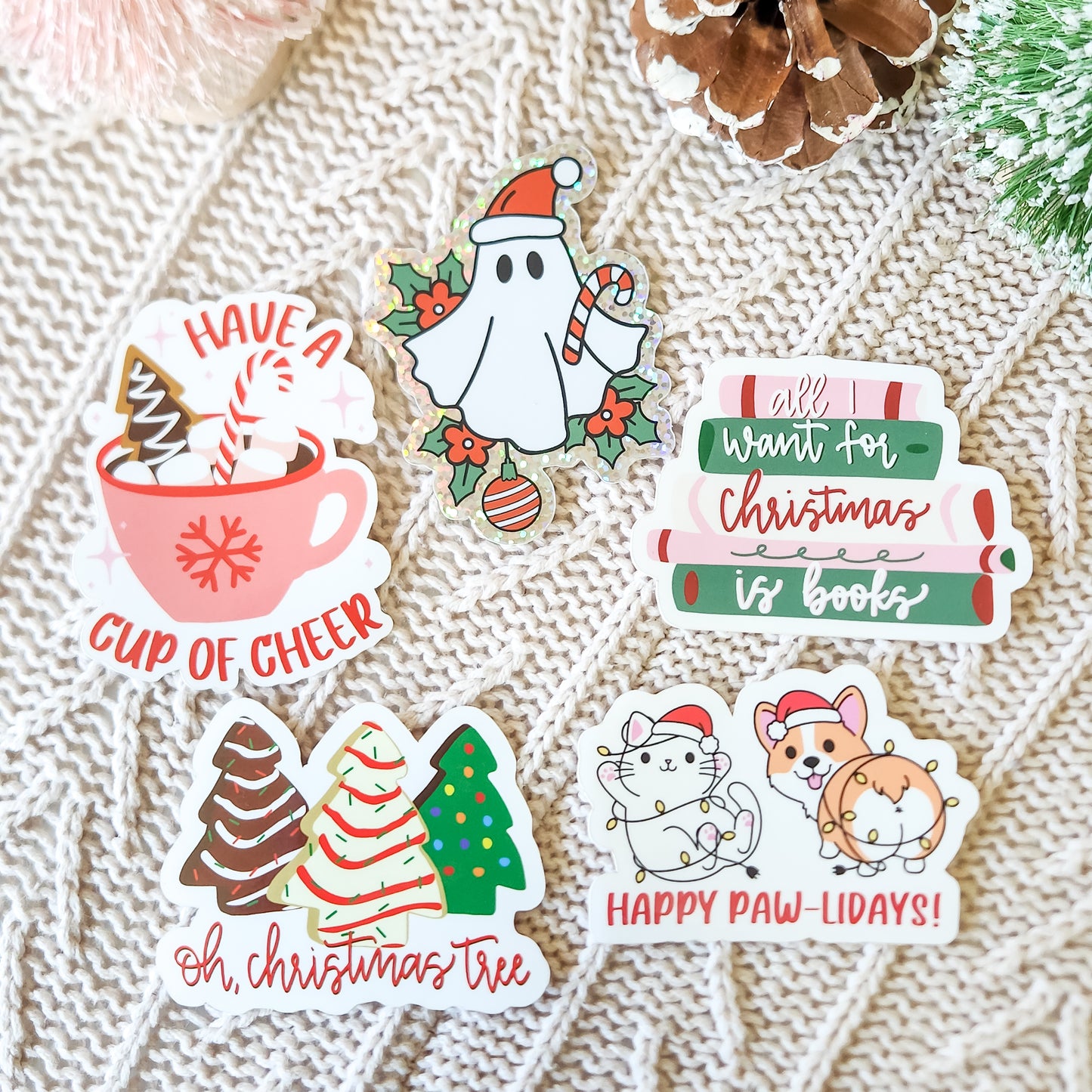 Christmas Ghostie Sticker