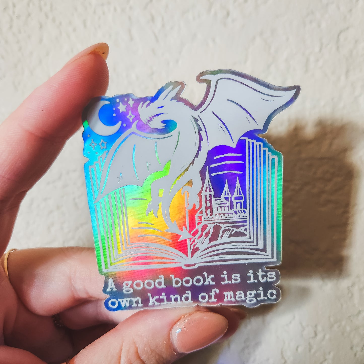 Good Book Magic Holographic Sticker