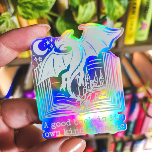 Good Book Magic Holographic Sticker