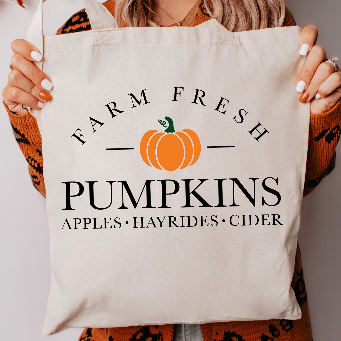 Farm Fresh Pumpkins Tote Bag