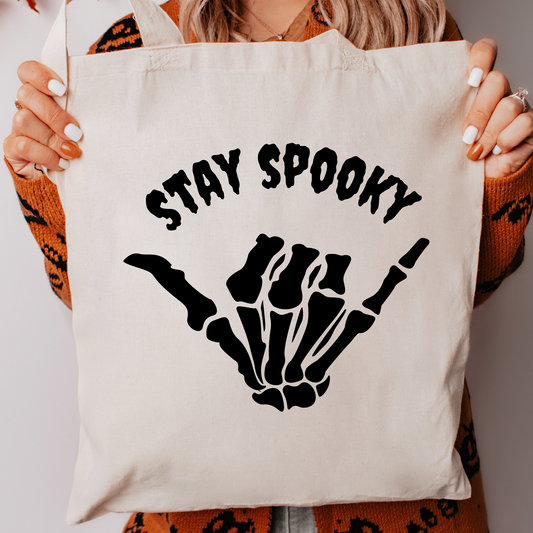 Stay Spooky Canvas Tote Bag