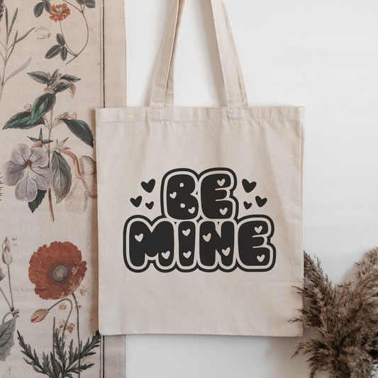 Be Mine Valentine's Canvas Tote Bag