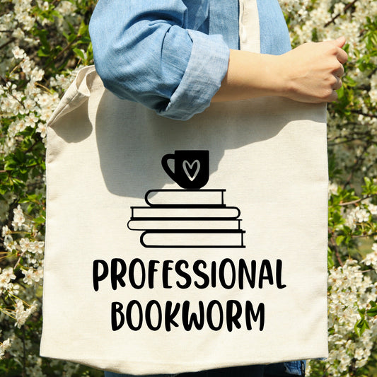 Professional Bookworm Tote Bag