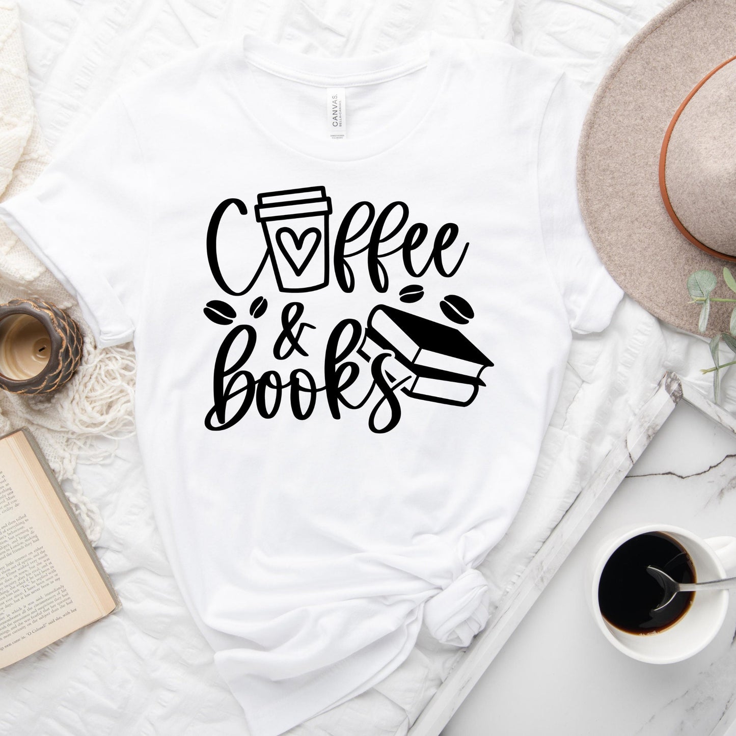 Coffee and Books T-Shirt