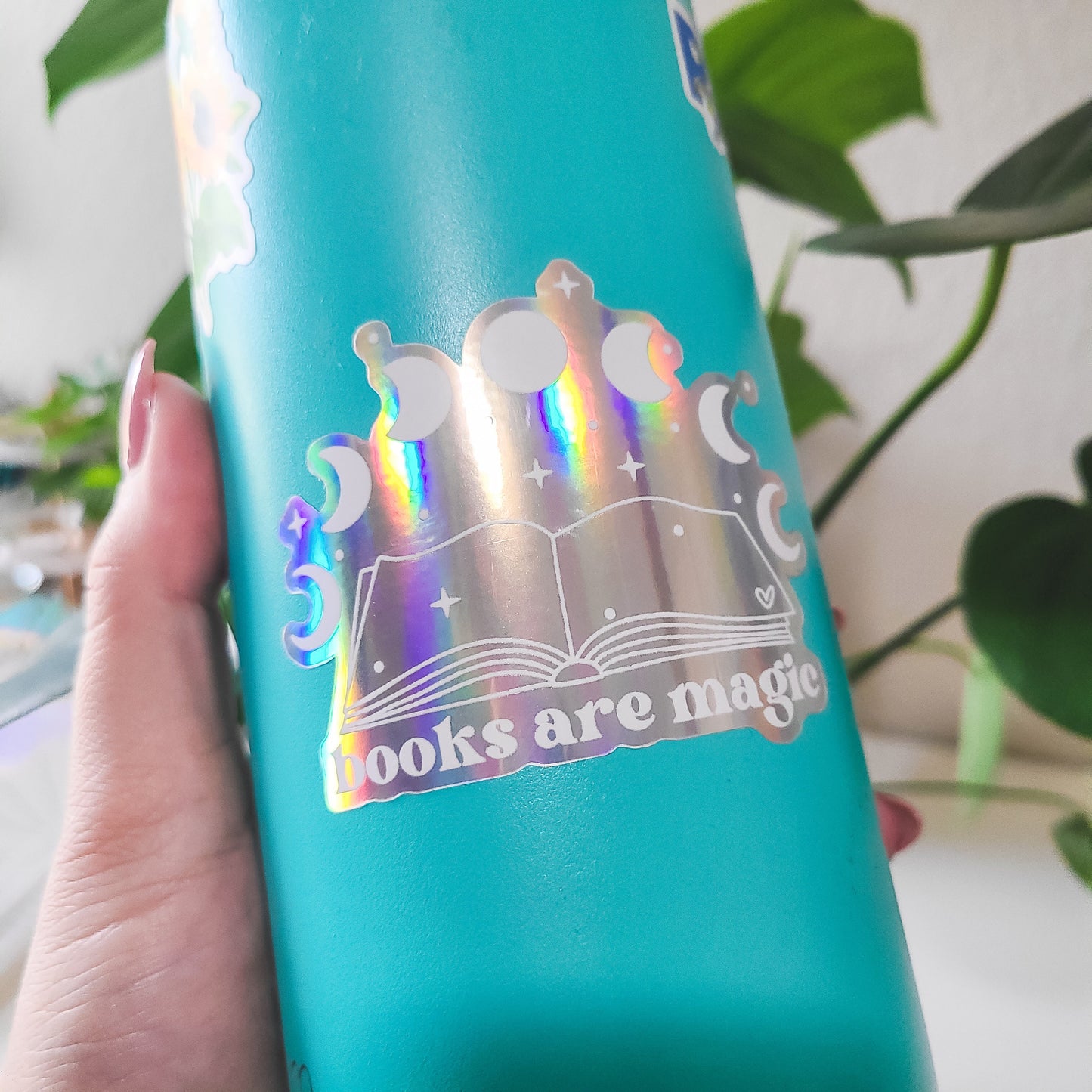 Holographic Books Are Magic Sticker