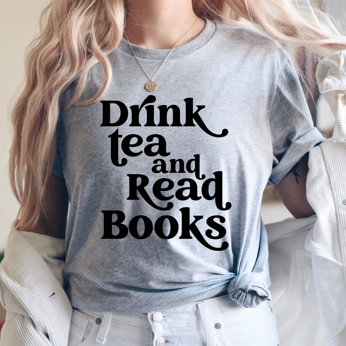 Drink Tea and Read Books T-Shirt
