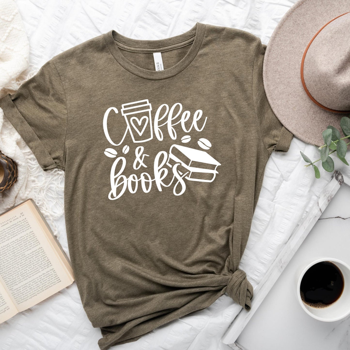 Coffee and Books T-Shirt