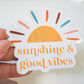 Sunshine & Good Vibes Sticker