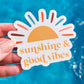 Sunshine & Good Vibes Sticker