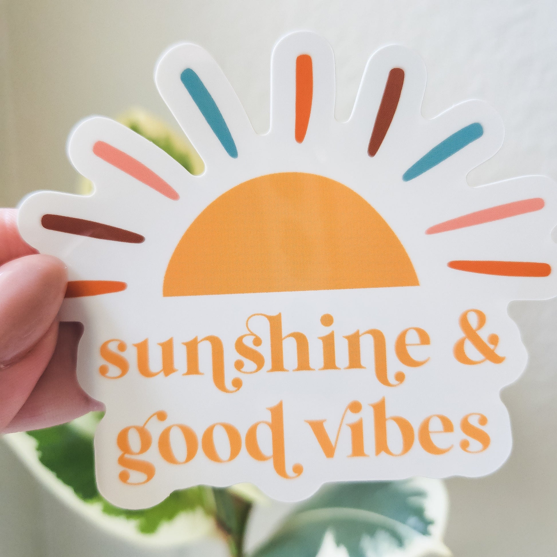 Happy healing vibes Sticker for Sale by OrangeSunStudio