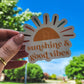 Sunshine & Good Vibes Sticker